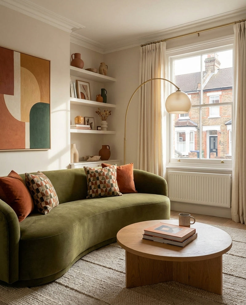 Before — Black Felt - Living room