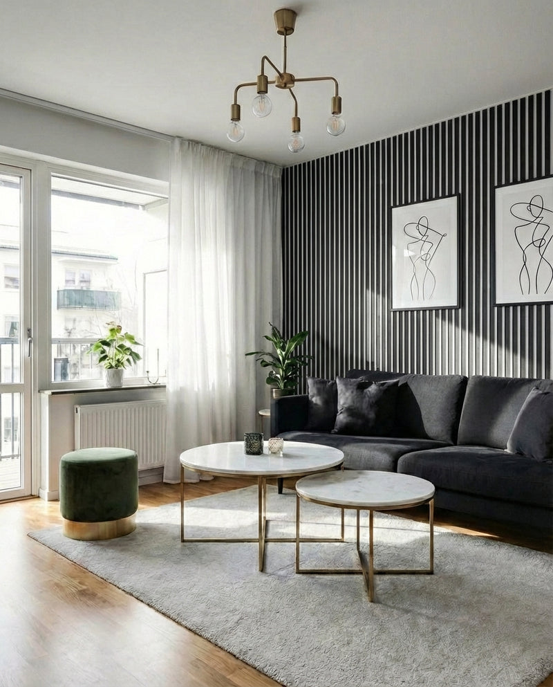 After — Beige Felt - Living room