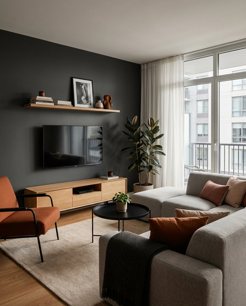 Before — Black Felt - Media Wall