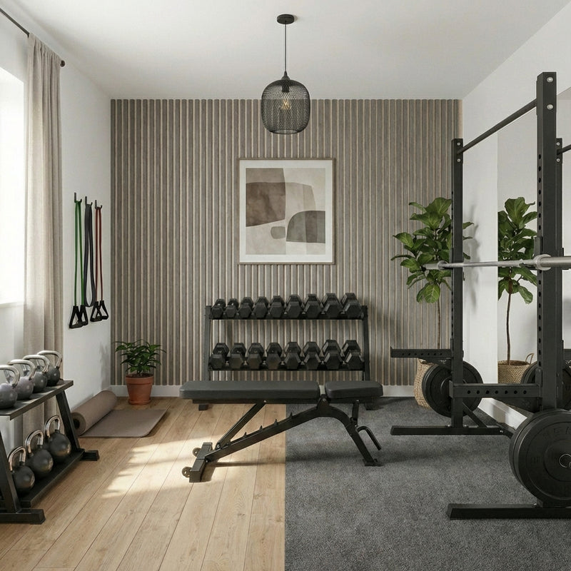 After — Beige felt - gym