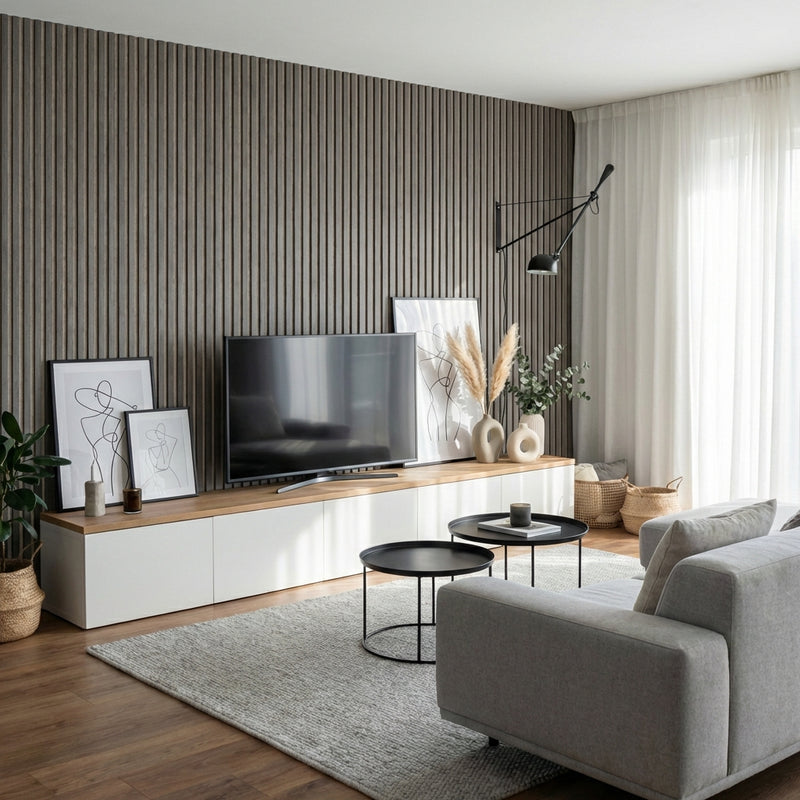 After — Beige Felt - Living room