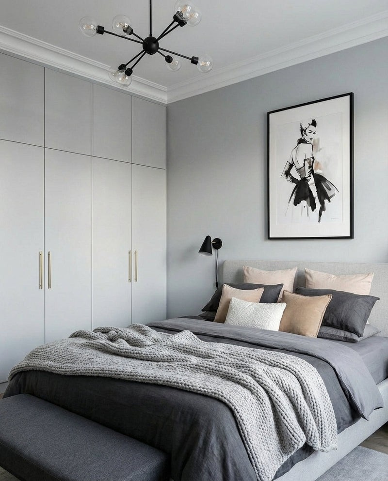 Before — Black Felt - Bedroom