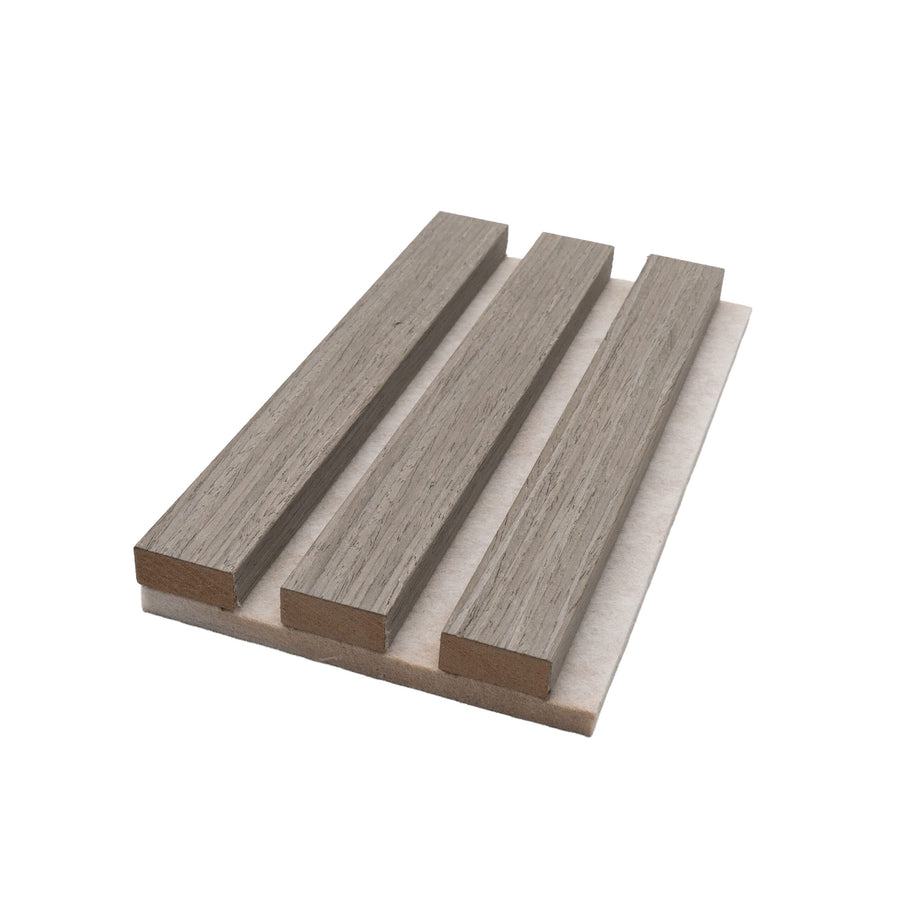 Grey Oak Acoustic Slatwall Sample