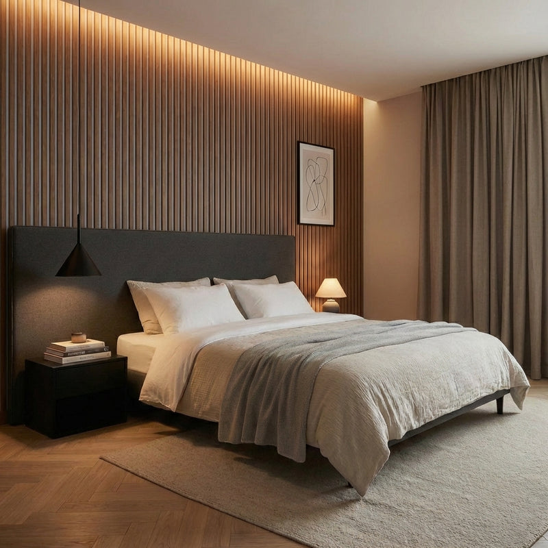 After — Beige Felt - Bedroom