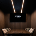 Deep Walnut Acoustic Slatwall Sample