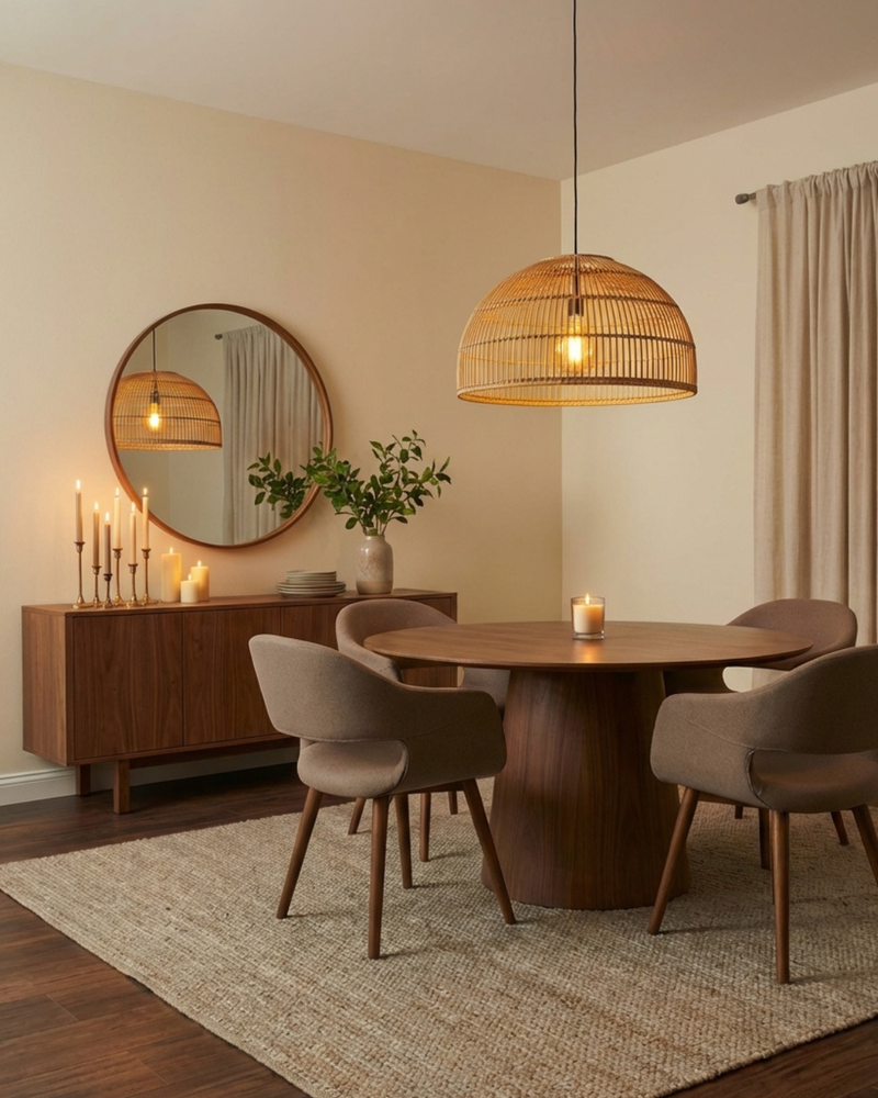 Before — Black Felt - Dining room