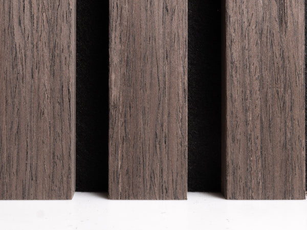 Deep Walnut Acoustic Slatwall Panels