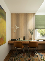 Natural Oak Wide Acoustic Slatwall Sample