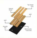 Natural Oak Acoustic Slatwall Panels