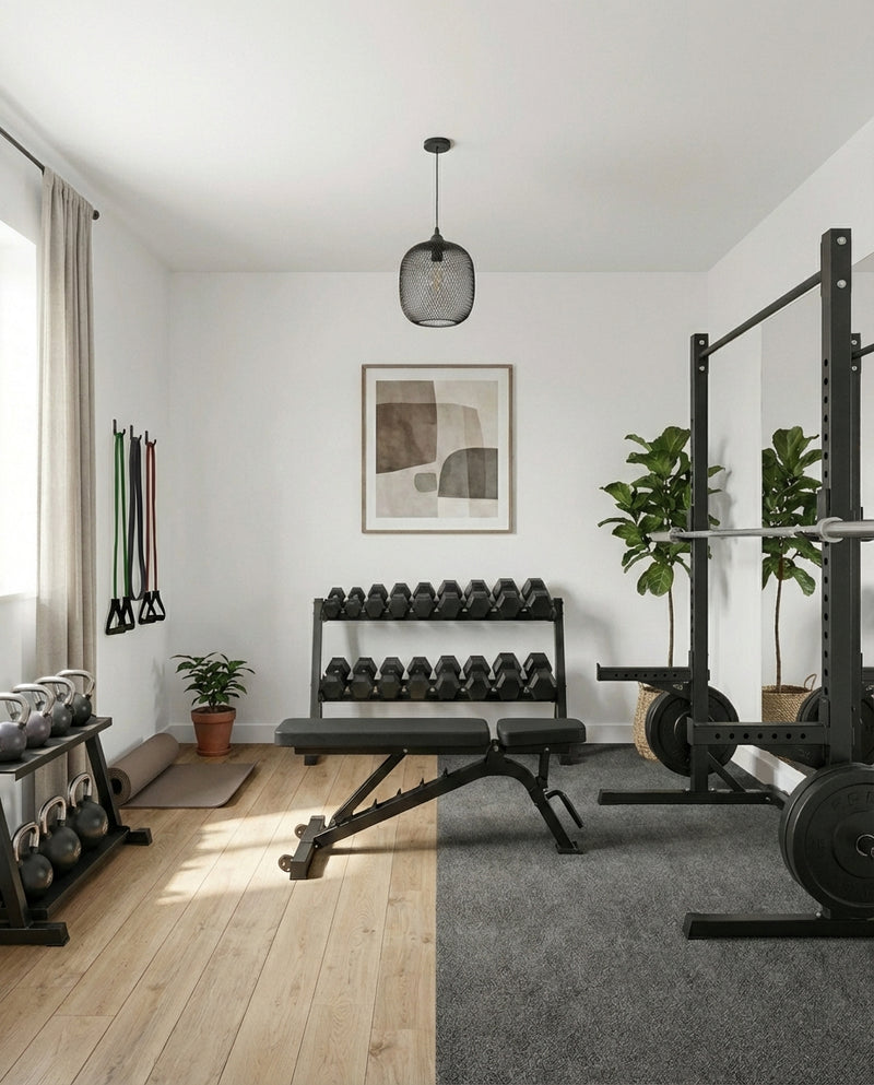 Before — Beige felt - gym