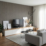 Grey Oak Acoustic Slatwall Sample