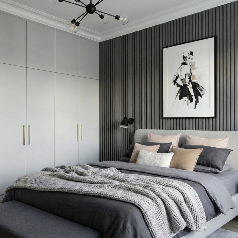 After — Black Felt - Bedroom