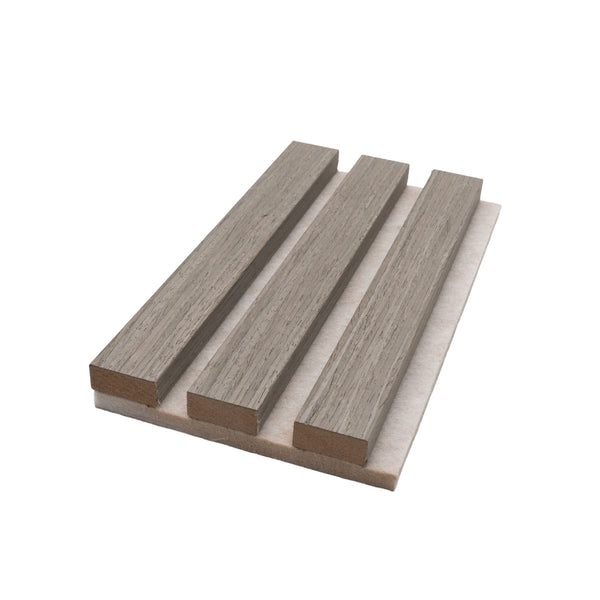 Grey Oak Acoustic Slatwall Sample